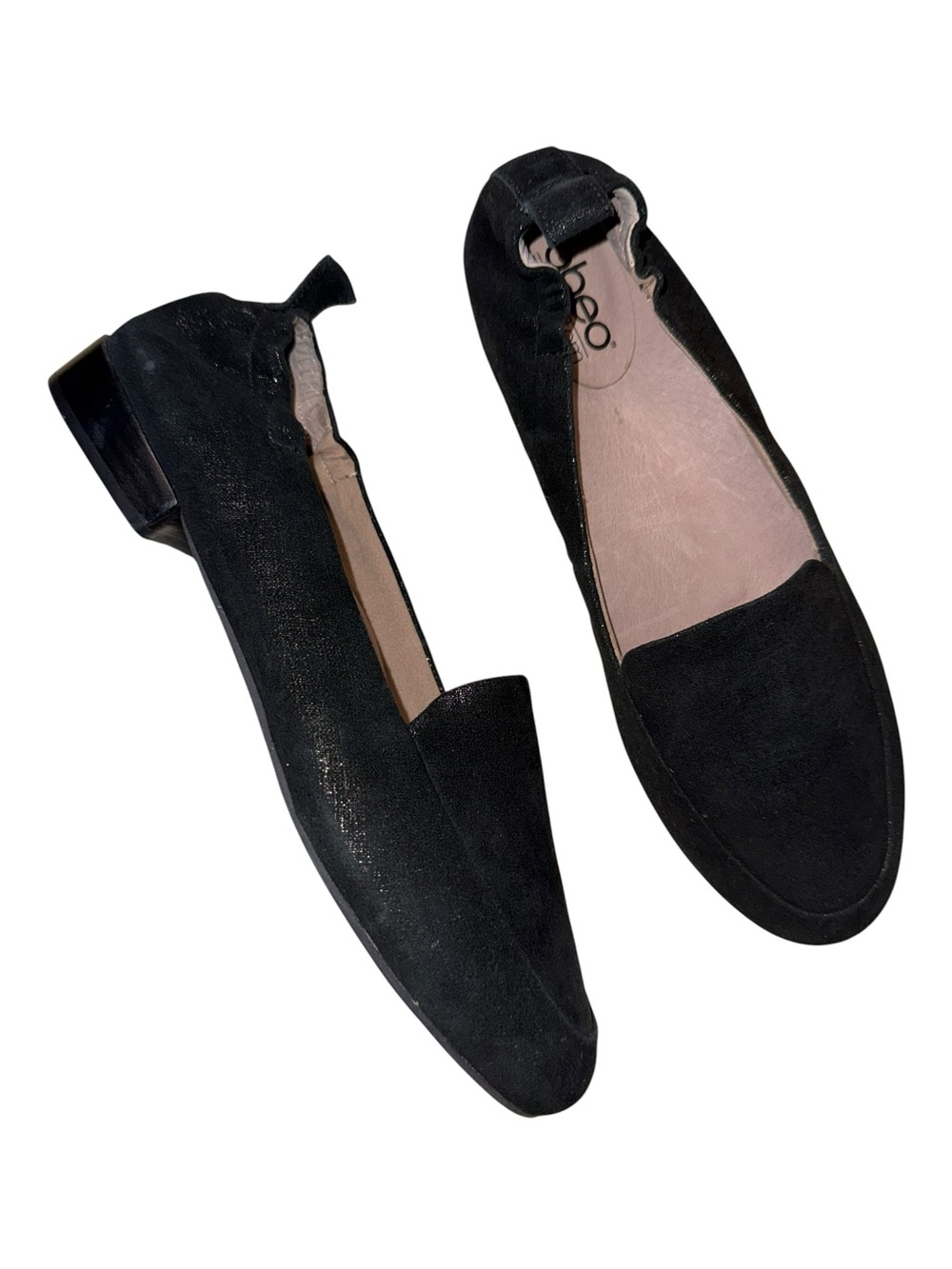 Abeo BIO System Black Leather Loafers Flat Slip-Ons Women’s Shoes US Size 8 N